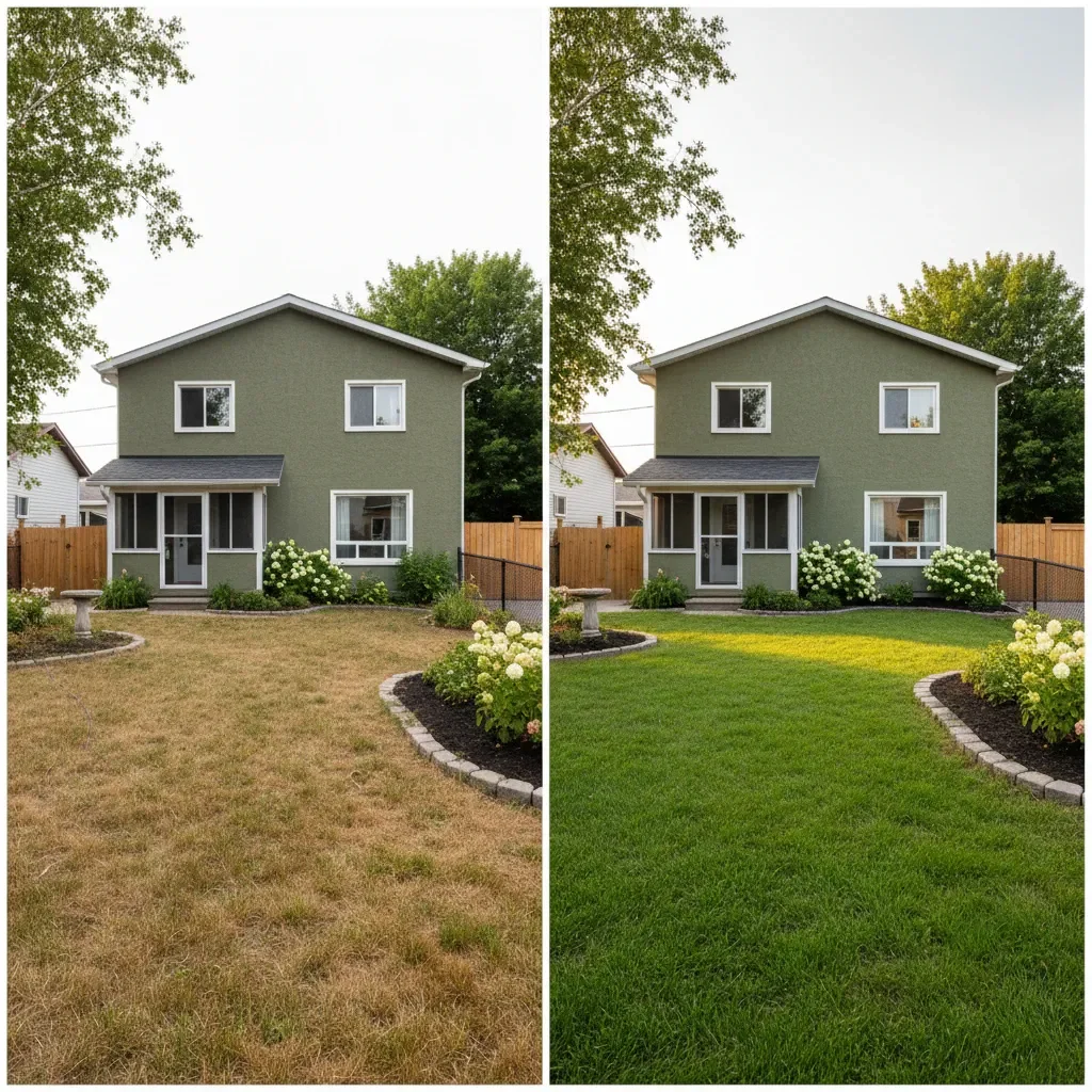 Urban Landscaping Laval Landscaping transformation - before and after in Laval